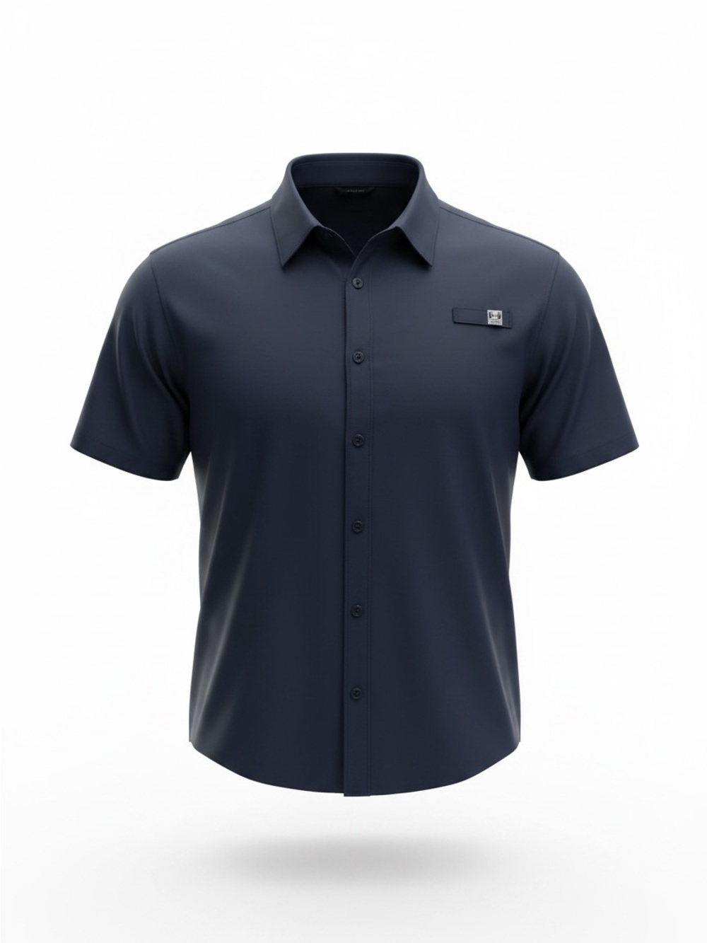Huk Men's Short-Sleeve Button-Down Shirt in Navy